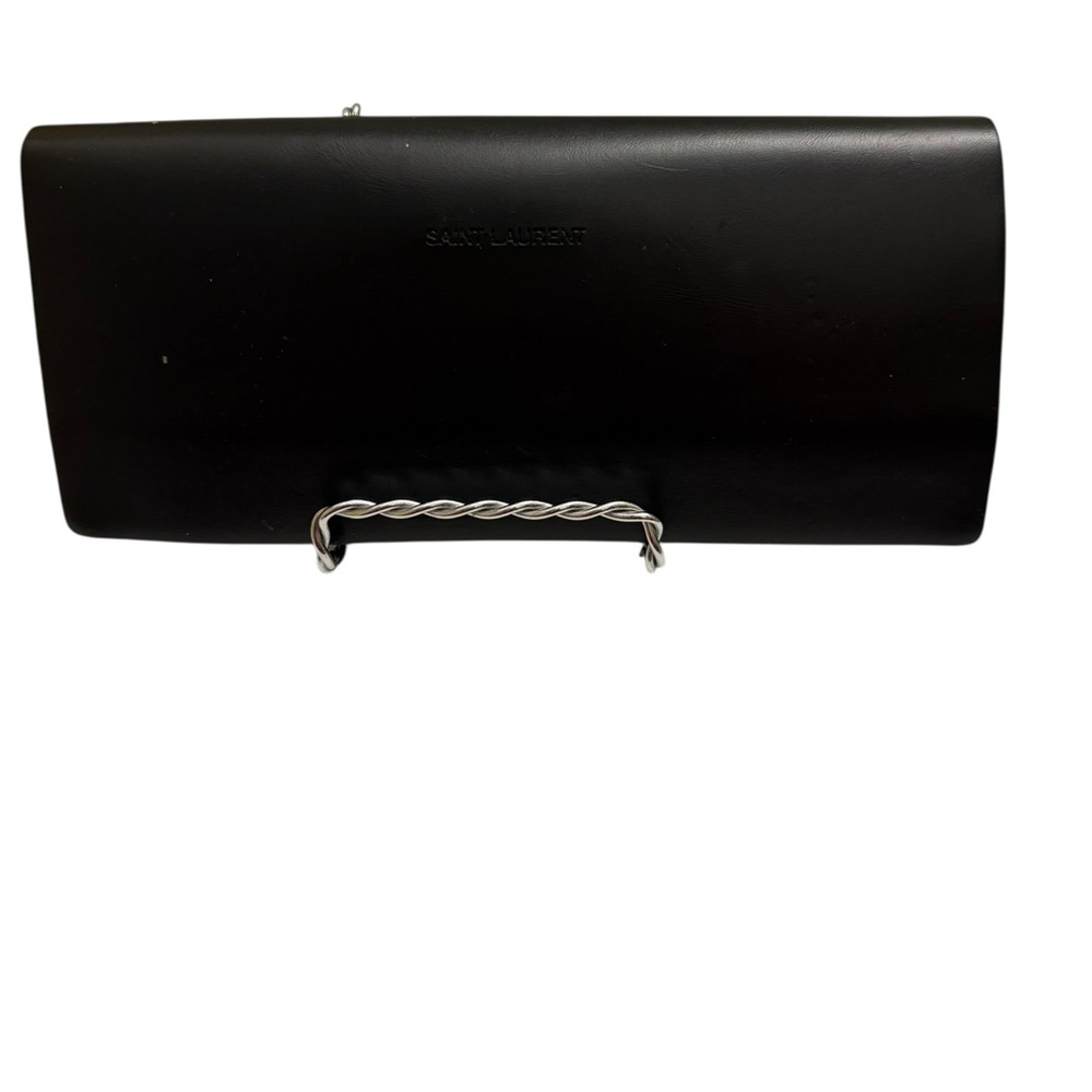 Saint Laurent Soft Leather Sunglasses Case/Envelope Style Pouch Magnetic Close.